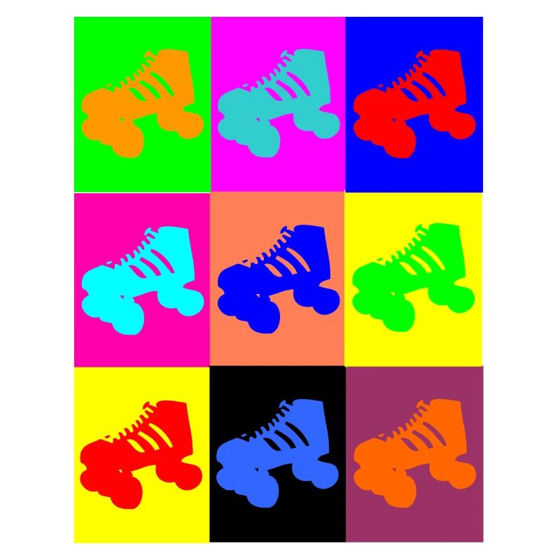 Colorful Roller Skate