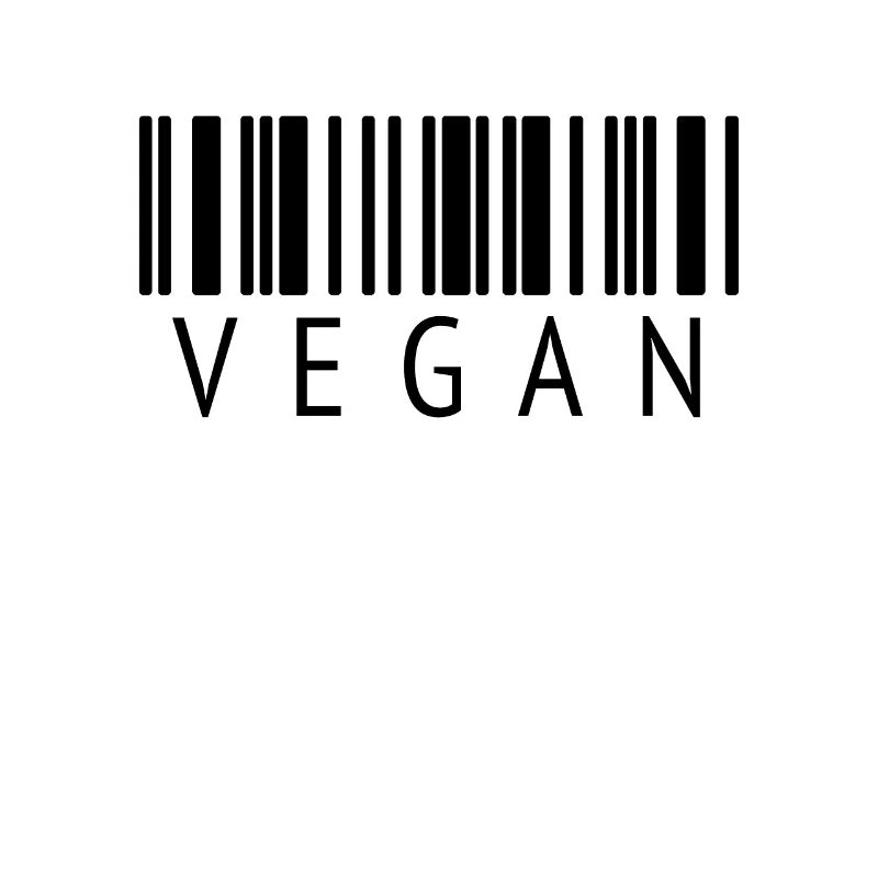 VEGAN Design with Barcode - T-Shirt for Vegans