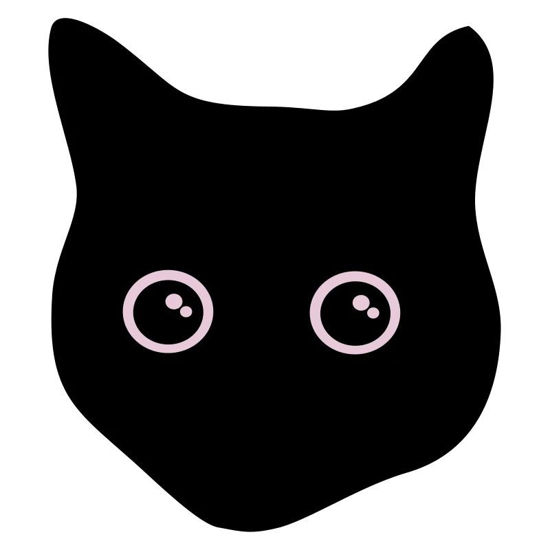 black cat, cat eyes