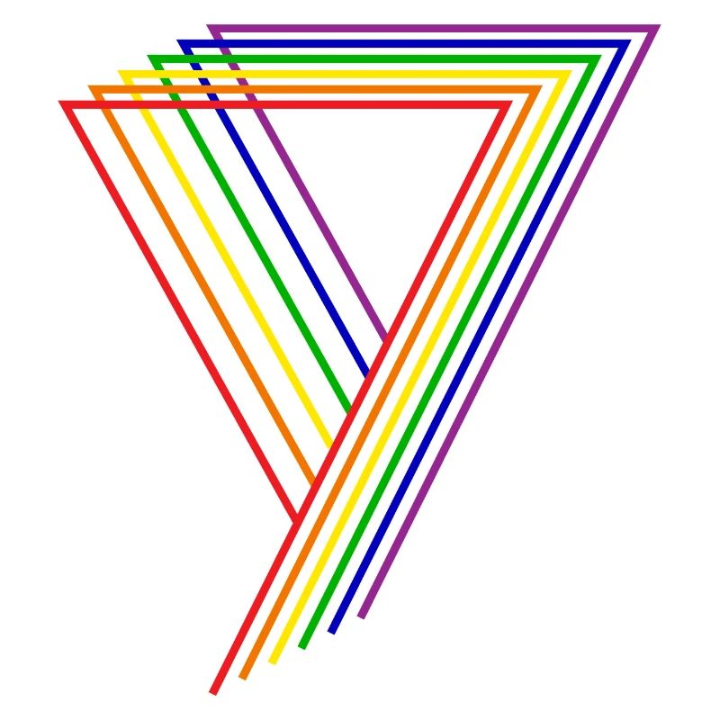 Rainbow triangle