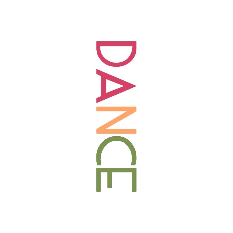 DANCE Design - Art coloré de lettres
