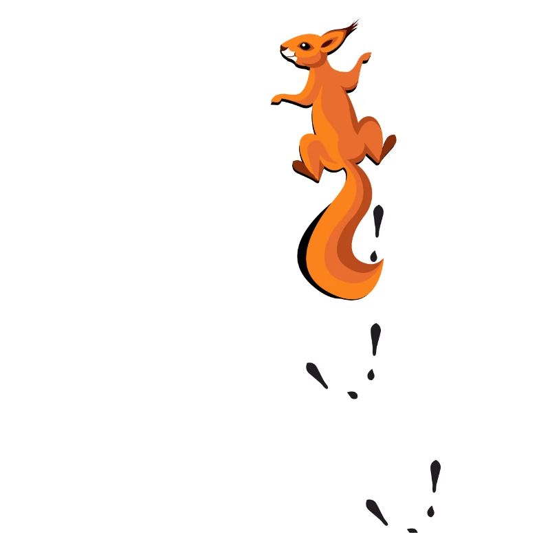 Climbing squirrel with tracks Gift