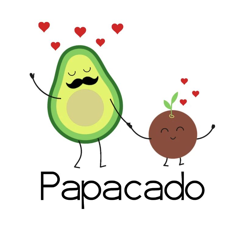 Papacado Vatertag Avocado Pärchen werdender Vater