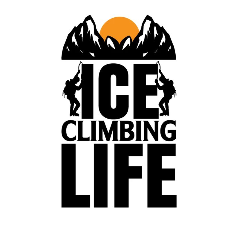 Eiskletterer Eisklettern Sportler Eis Klettern