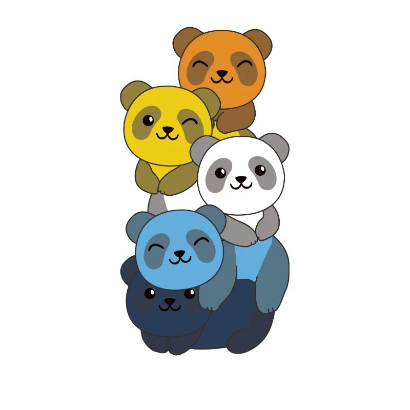 Aroace Flag Pride LGBTQ Mignon Panda Bunch