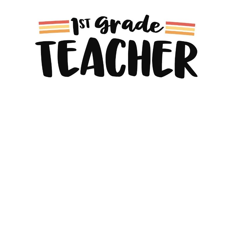 Retro 1st Grade Teacher First Matching 70s Back