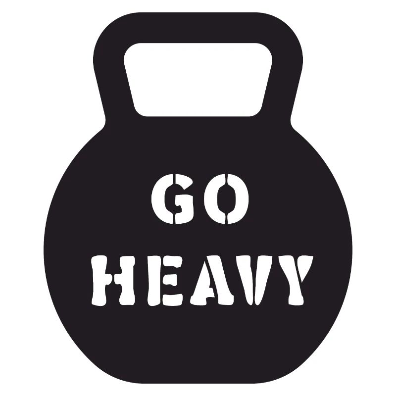 Go Heavy Kettlebell Strength Training Tee