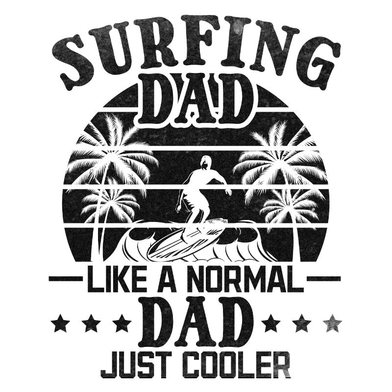 Surfer Papa comme un papa normal Seulement plus cool