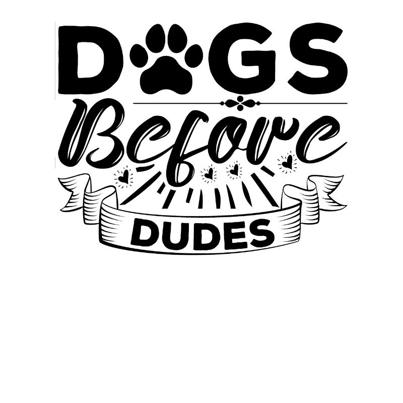 Chiens devant les gars