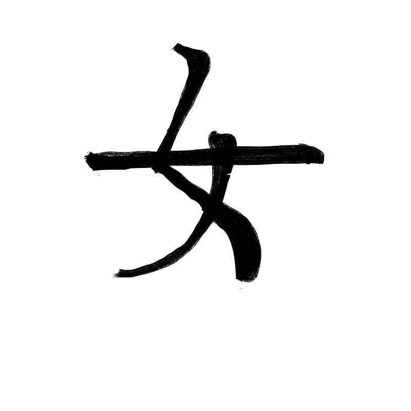Femininity Chinese Script Character Symbol