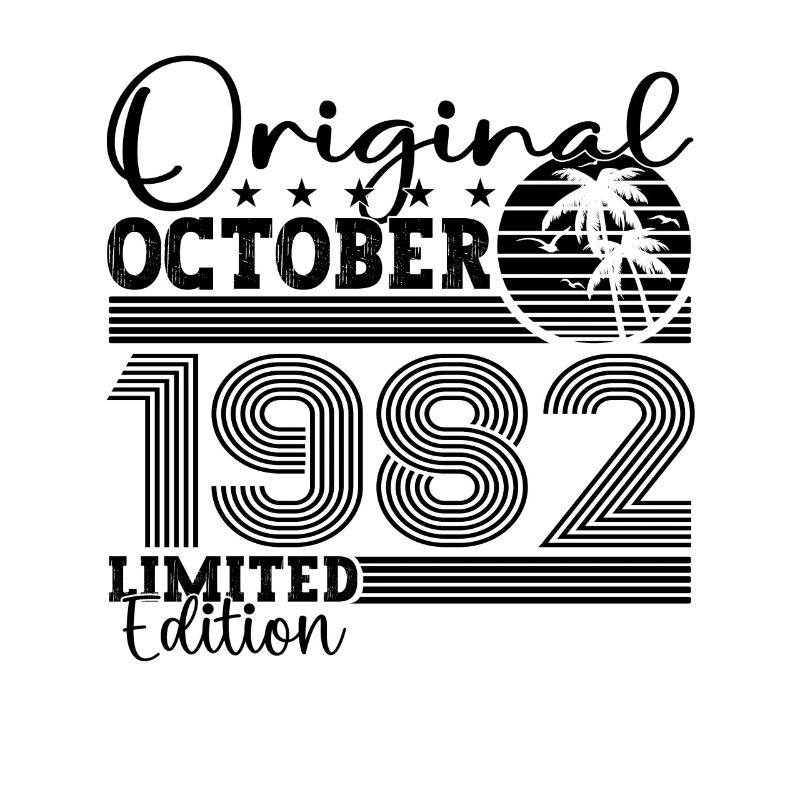 Original Octobre 1982 40th Birthday Gift Cool