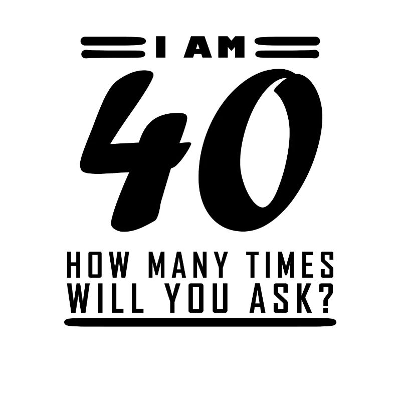 Ich bin 40 – 40. Geburtstag Geschenk