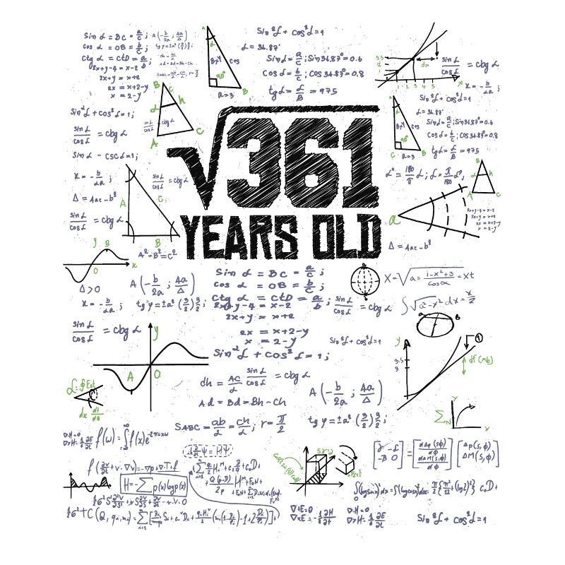 Racine carrée de 361 math nerd 19e anniversaire