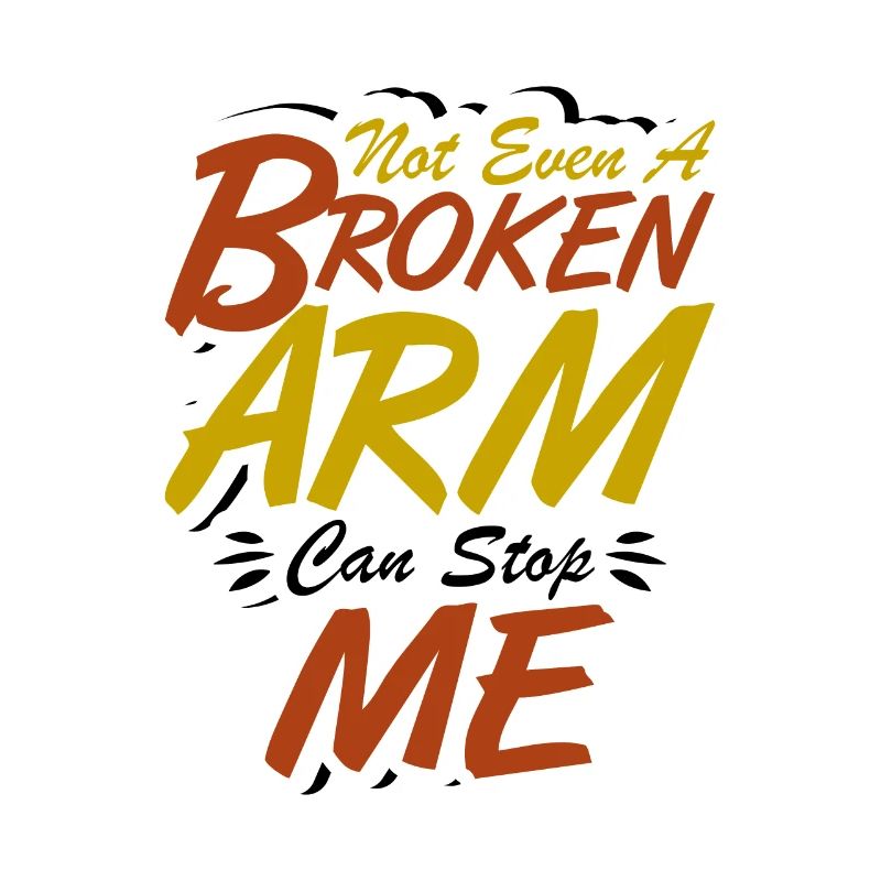 Not even a broken arm can stop me