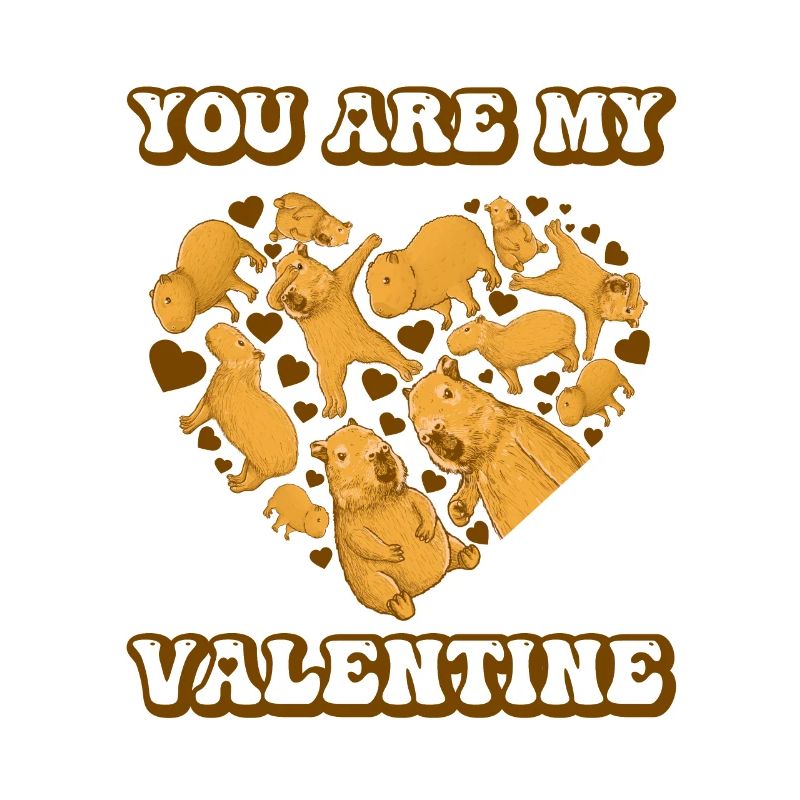 Tu es ma Saint-Valentin Capybara Saint-Valentin