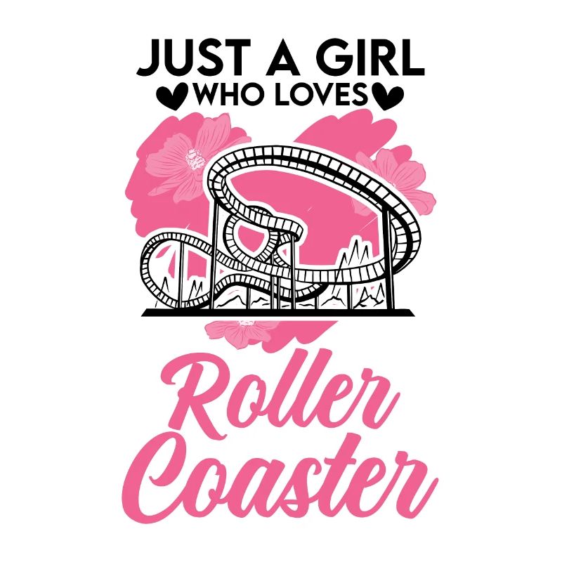 Roller Coaster Girls Roller Coaster Ride Amusement Park