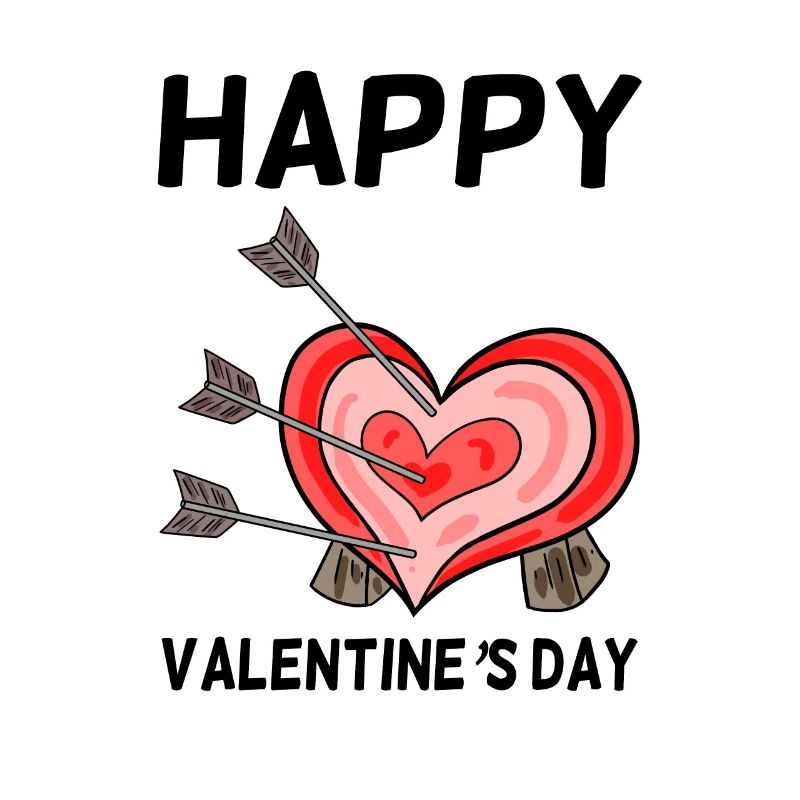 Flèches de flèche du cœur de la Saint-Valentin
