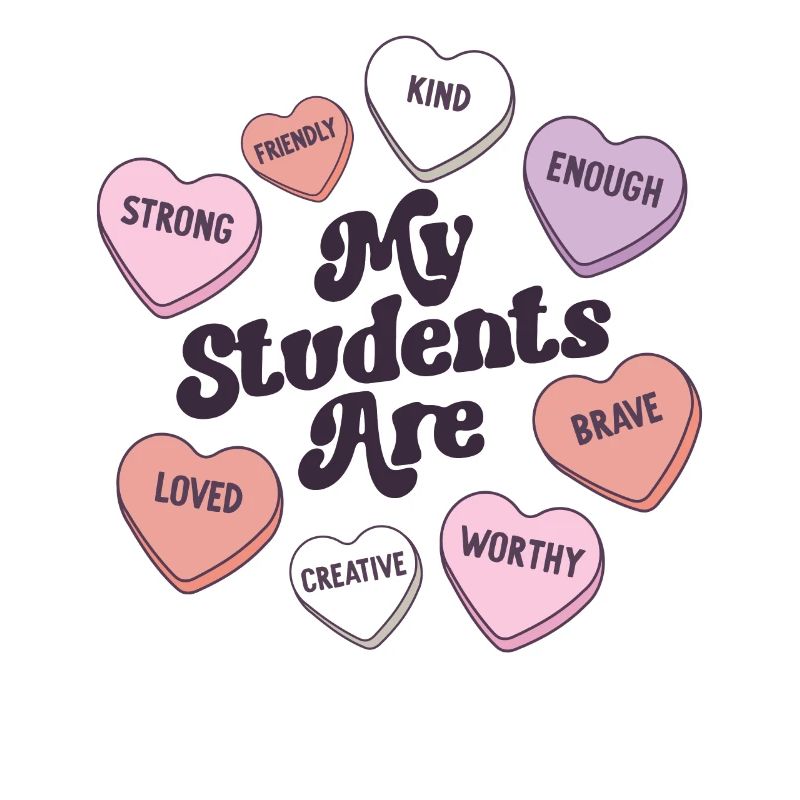 Enseignante Saint-Valentin Affirmations positives