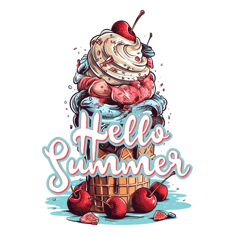 Hello Summer Eis Eiscreme Eisdiele