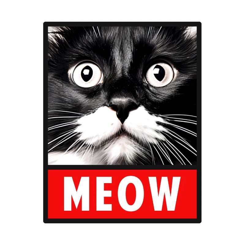 MEOW Meow Mignon Visage de chat