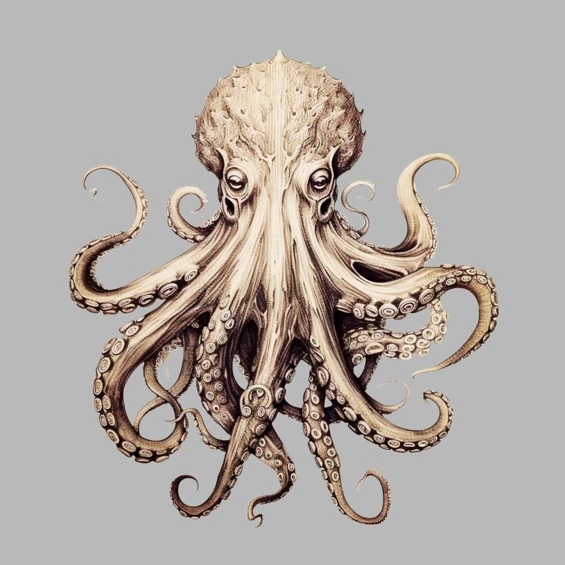 Octopus - élégant, moderne, abstrait - Kraken