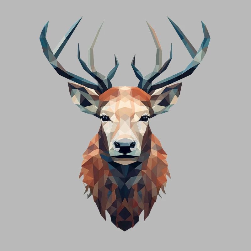 Cerf - élégant, moderne, abstrait - art du cerf