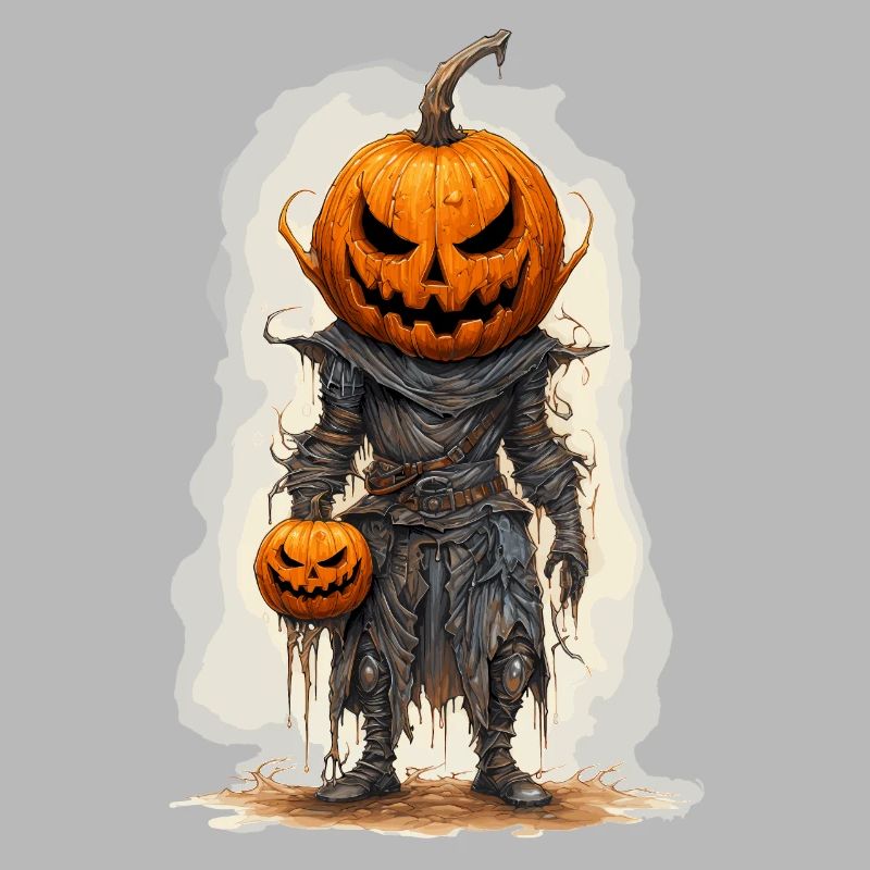 Halloween Jack O Lantern Skull Pumpkin