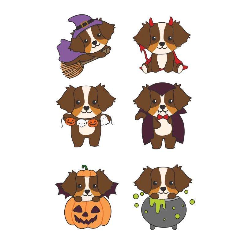 Australian Shepherd Halloween Devil Pumpkin