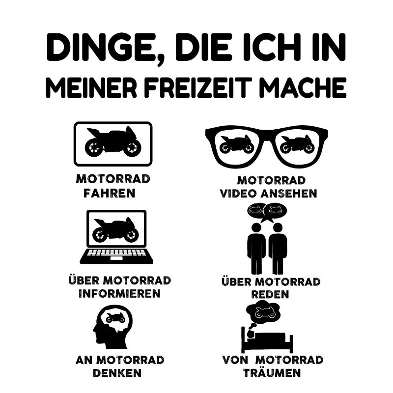 Dinge, die ich in meiner Freizeit mache Motorrad