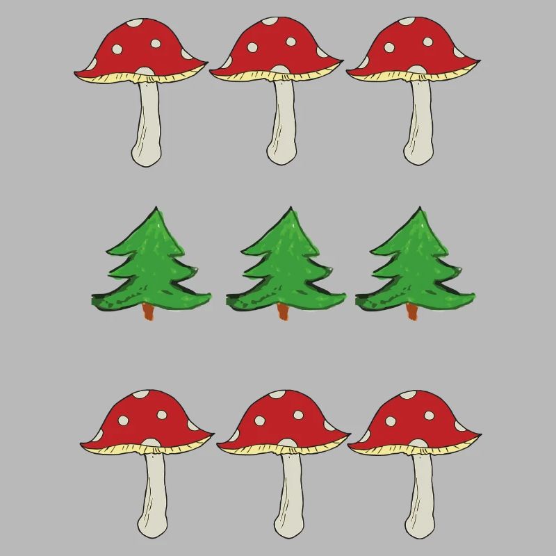 Toadstools and forest