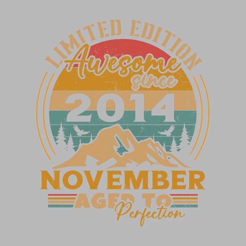 November 2014 Vintage Retro Geburtstagsgeschenk