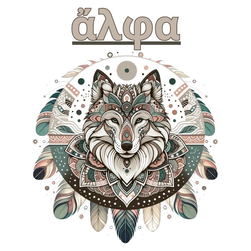 Alpha Wolve - Conception de mandala bohème