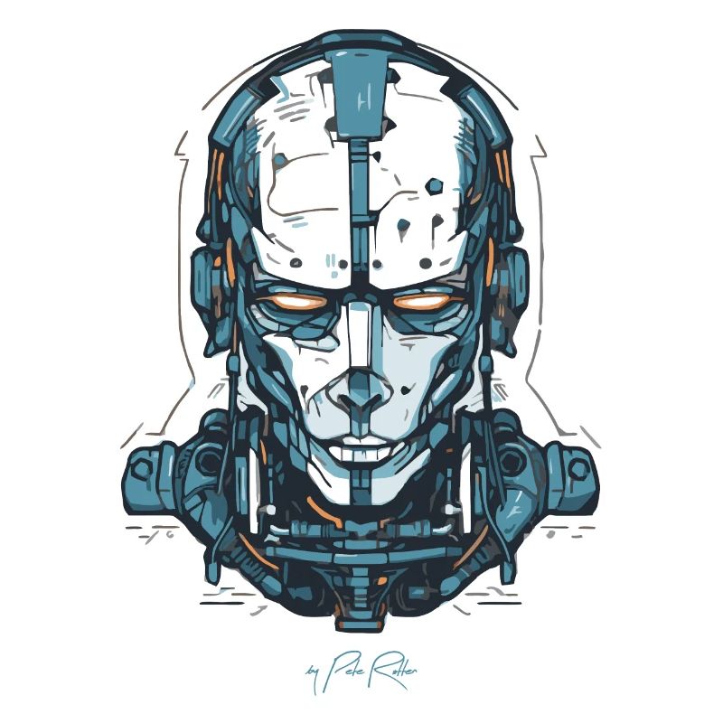 Ein Cyborg-Roboter Tech