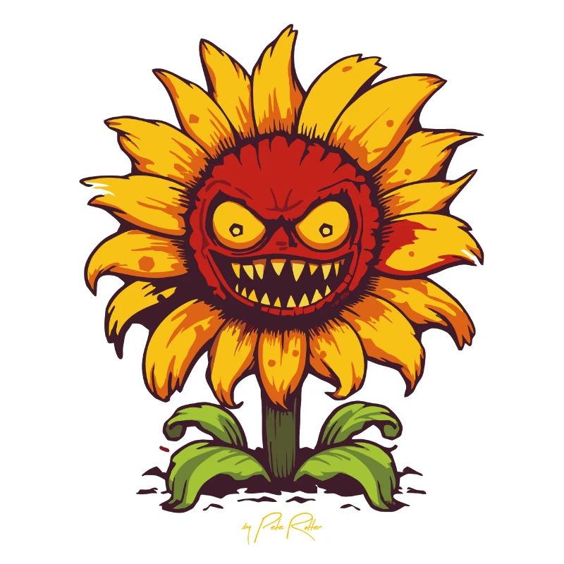 The Evil Crazy Sunflower