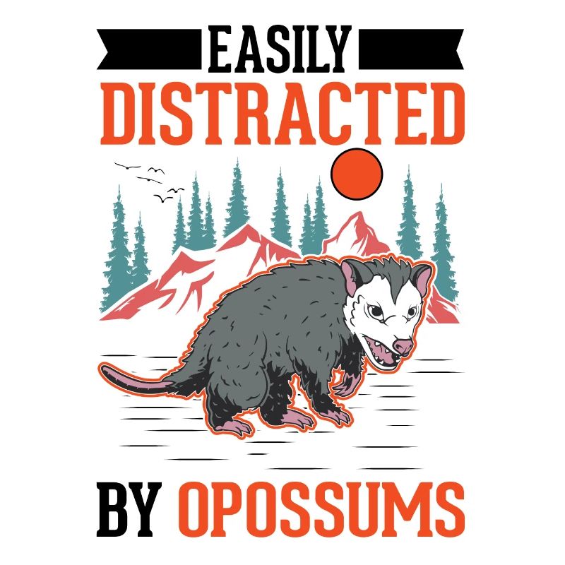 Facilement distrait par les opossums Possum Beutelratte