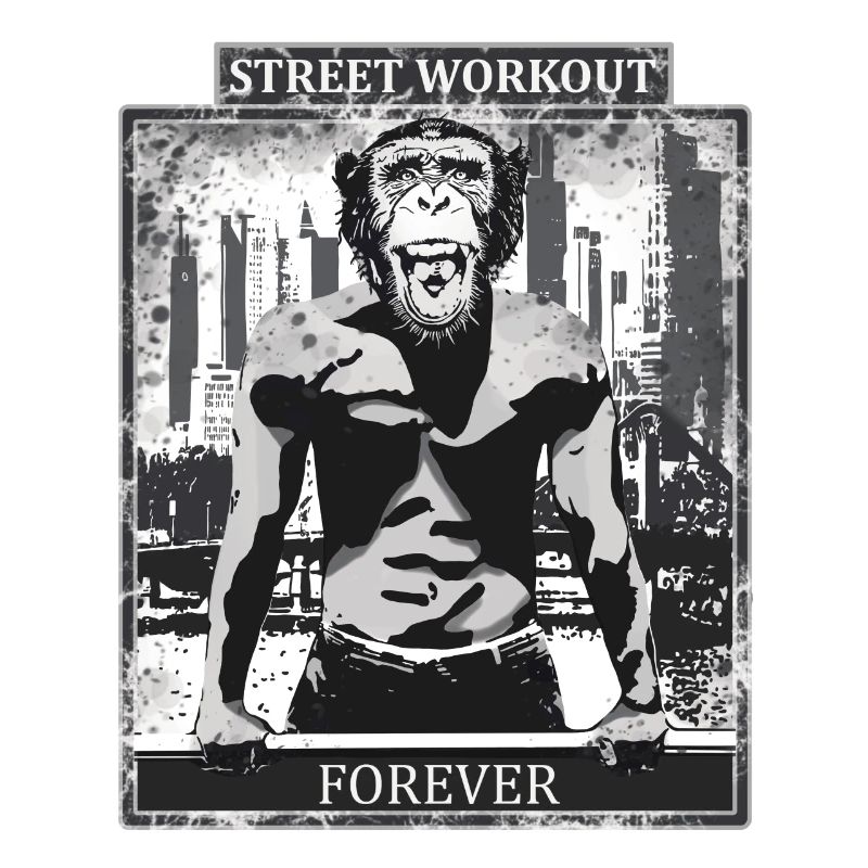 Street Workout Monkey Design