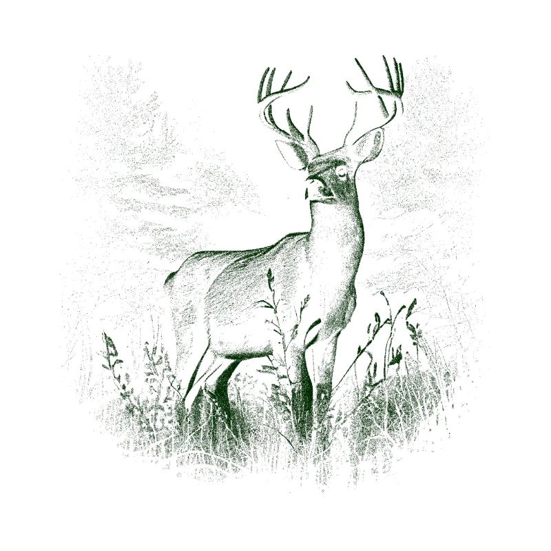 Hirsch Geweih Rotwild