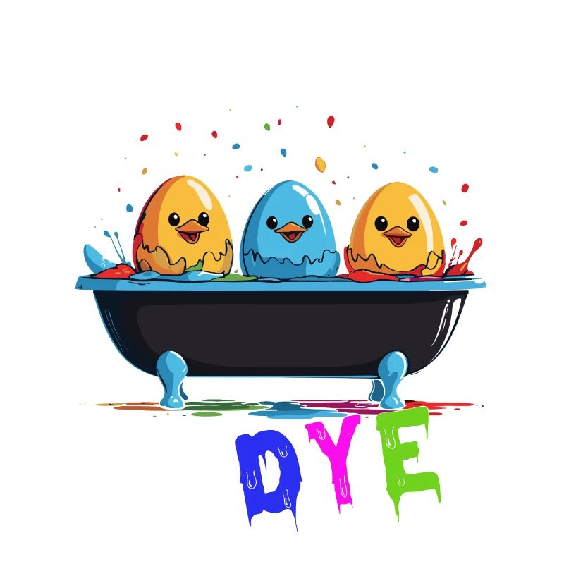 Funny Egg Dyeing Colors for Easter Artist