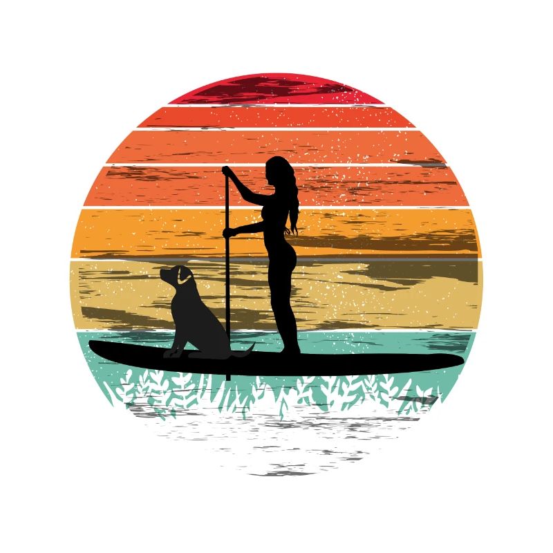 Paddleboard avec chien - Tee paddleboard