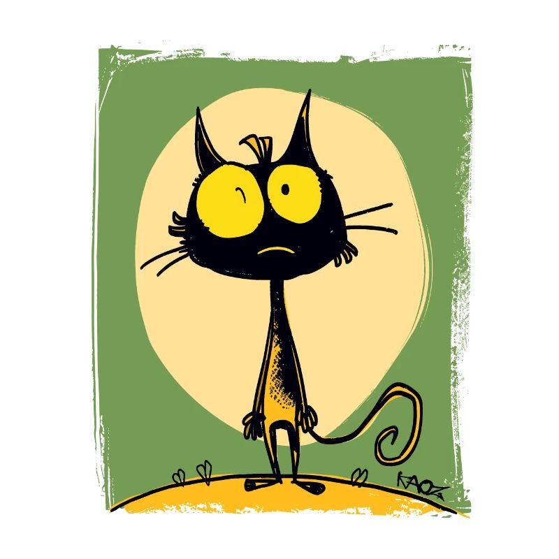 Le chat de dessin animé le plus drôle
