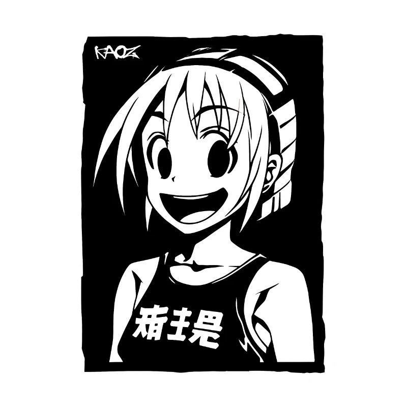 Fille d’anime joyeuse