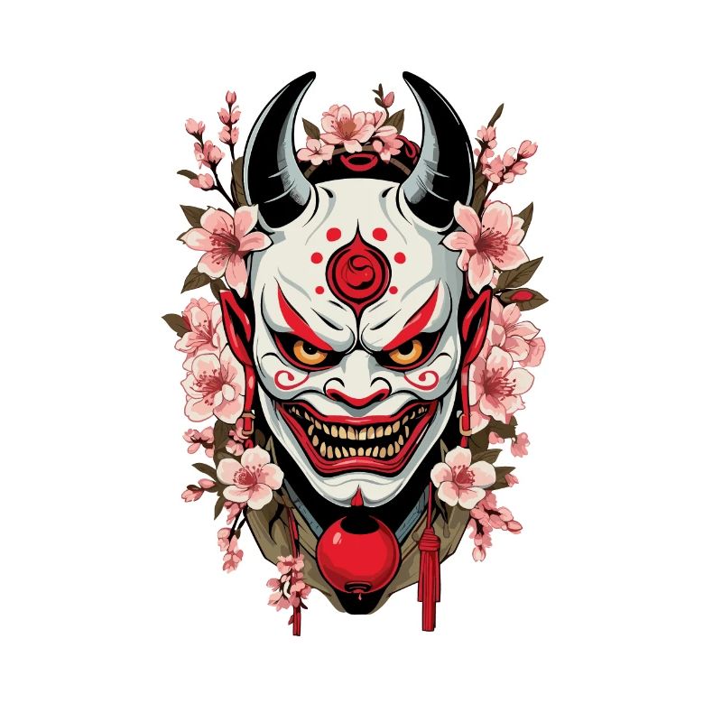 Oni Dämonen Maske Samurai Japanischer Dämon Kultur