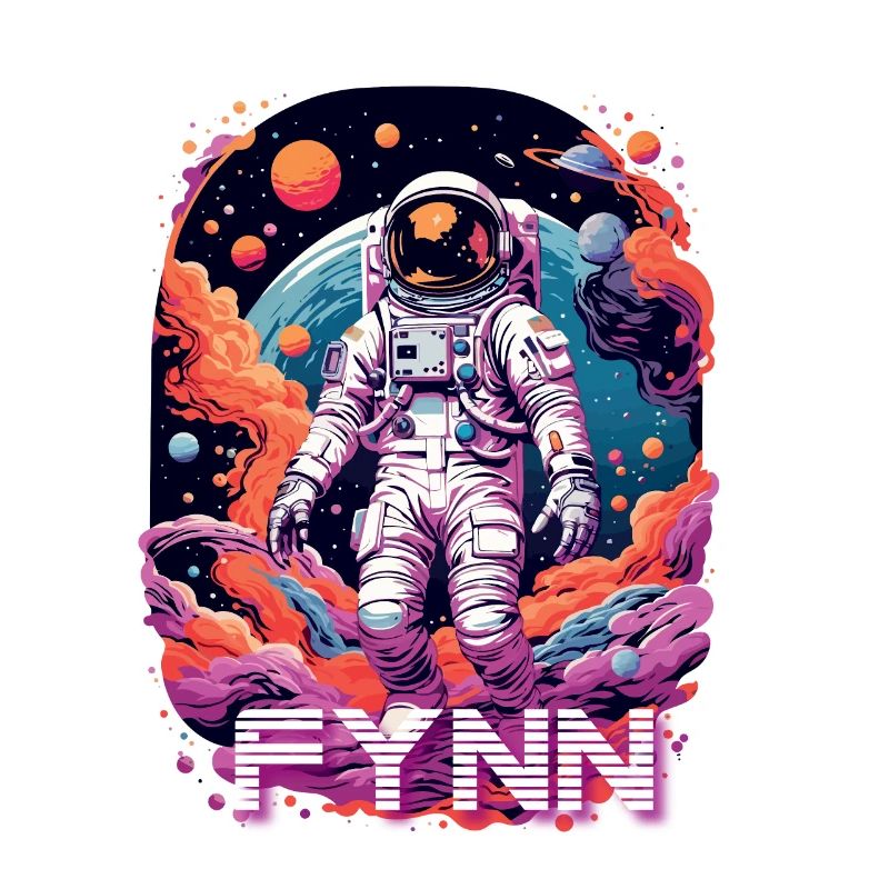 FYNN - Beau nom de garçon avec astronaute cool