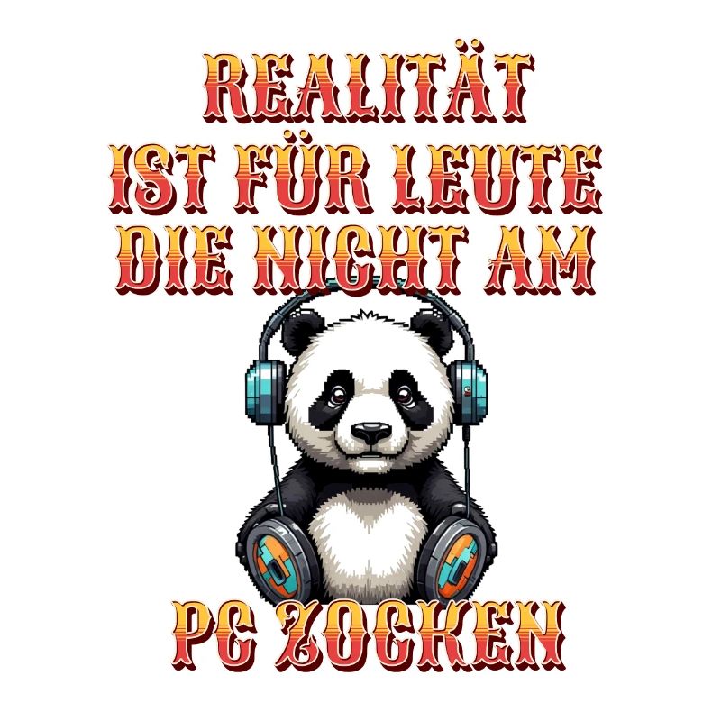 Niedlicher Panda Gaming Zocker Computer PC