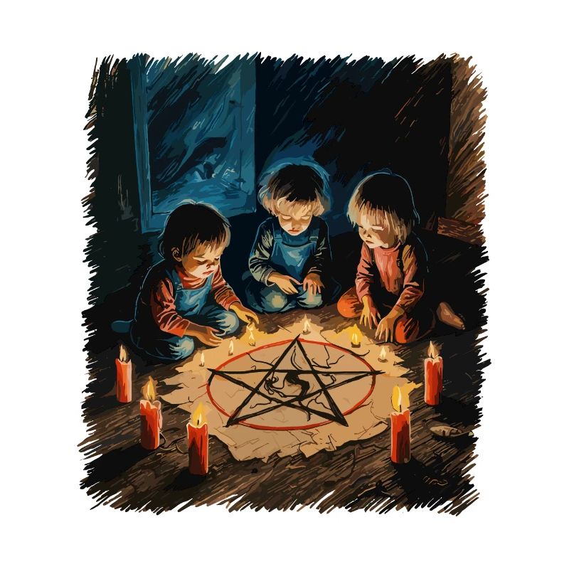 Rétro Vintage Design Occulte Rituels d’invocation