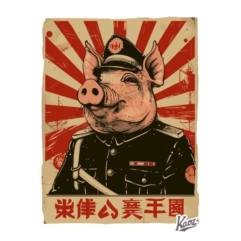 Cochon de style propagande
