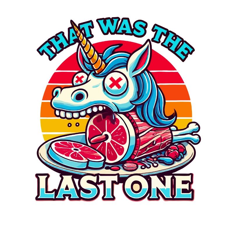 Effrayant licorne amant soif de macabre