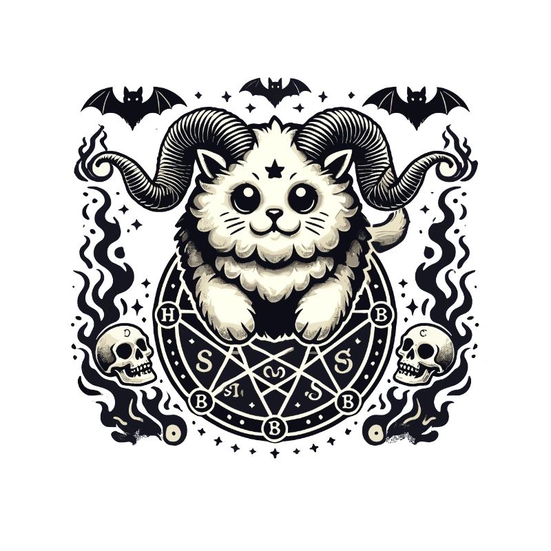 Mignon Lucifer chat drôle chats invocation