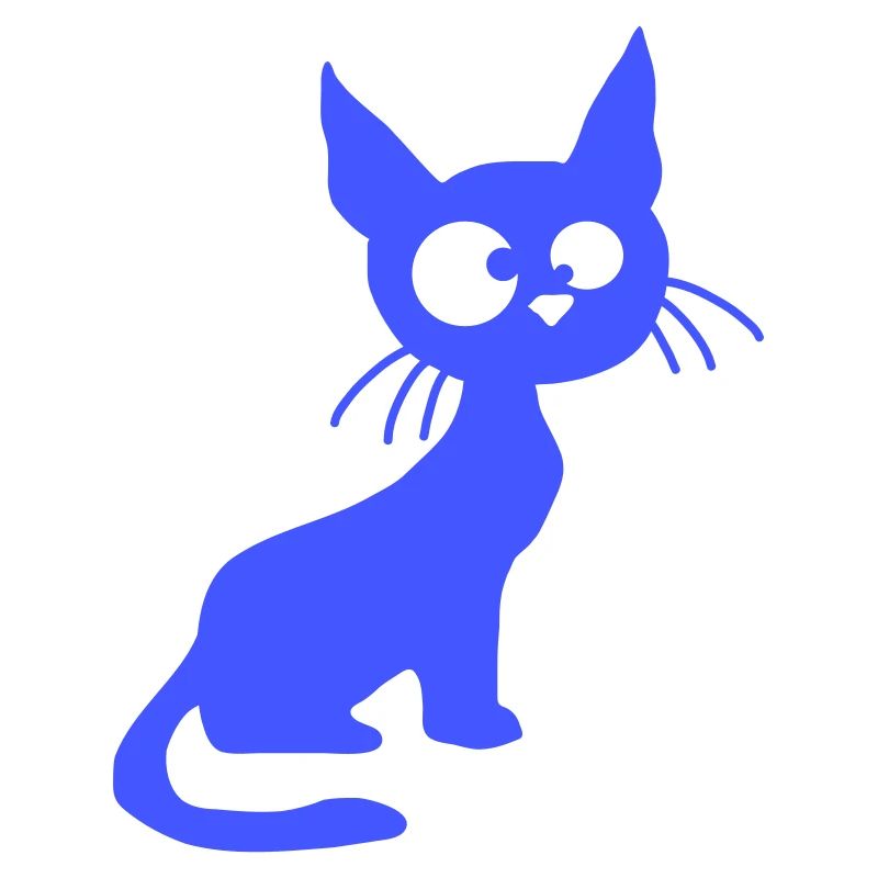 Crazy Cat Squints Funny Eyes Grimace Fun