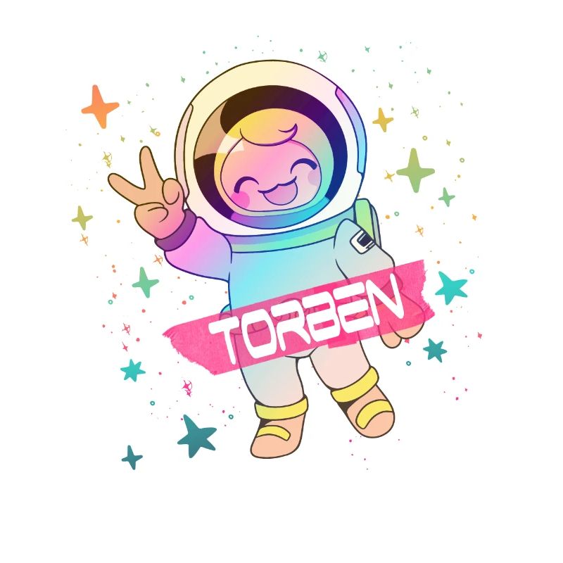 TORBEN - Beau nom de garçon avec astronaute mignon